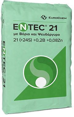 ENTEC Solub 21 με Βόριο και Ψευδάργυρο (+24S+0,2B+0,08Zn)